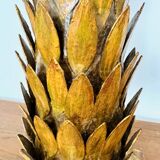 Lampe de table italienne dorée de style Hollywood Regency