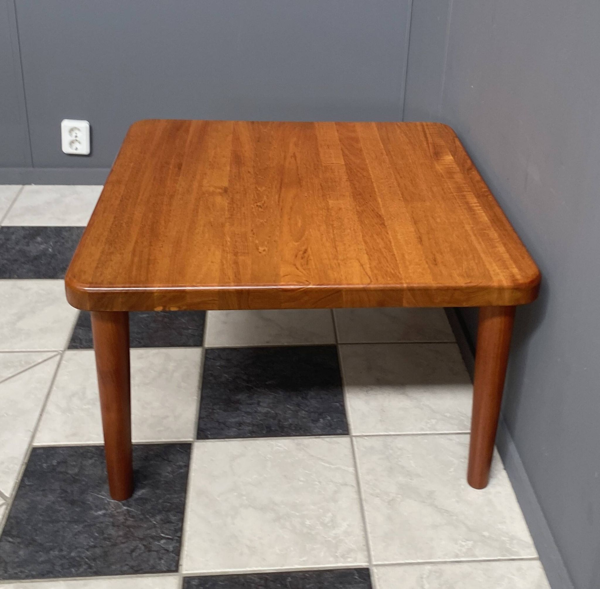 Square Glostup Denmark teak table 1970s