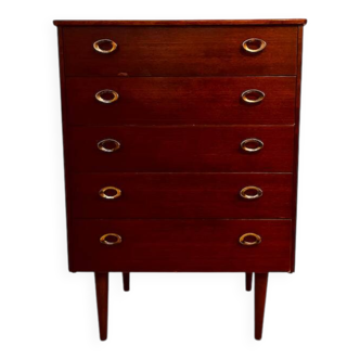 Vintage chiffonier with 5 drawers