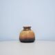 vintage wide low yellow crackle West Germany vase Scheurich