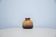 vintage wide low yellow crackle West Germany vase Scheurich