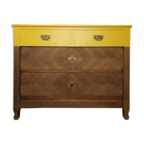 Yellow chest of drawers