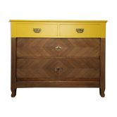 Yellow chest of drawers
