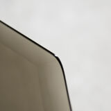 Vintage brass hollywood regency gold glamour coffee table with glass top, 1970s