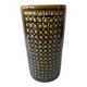 Vase "Kub 6" in olive green ceramic by Gunnar Nylund for Rörstrand, year