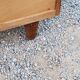 Vintage chest of drawers in golden oak from the 50s with 3 drawers and spindle-legged shelf