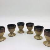 6 stoneware shells, 1970