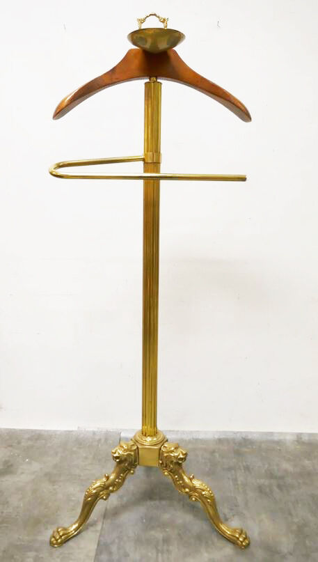 Night valet wood and brass