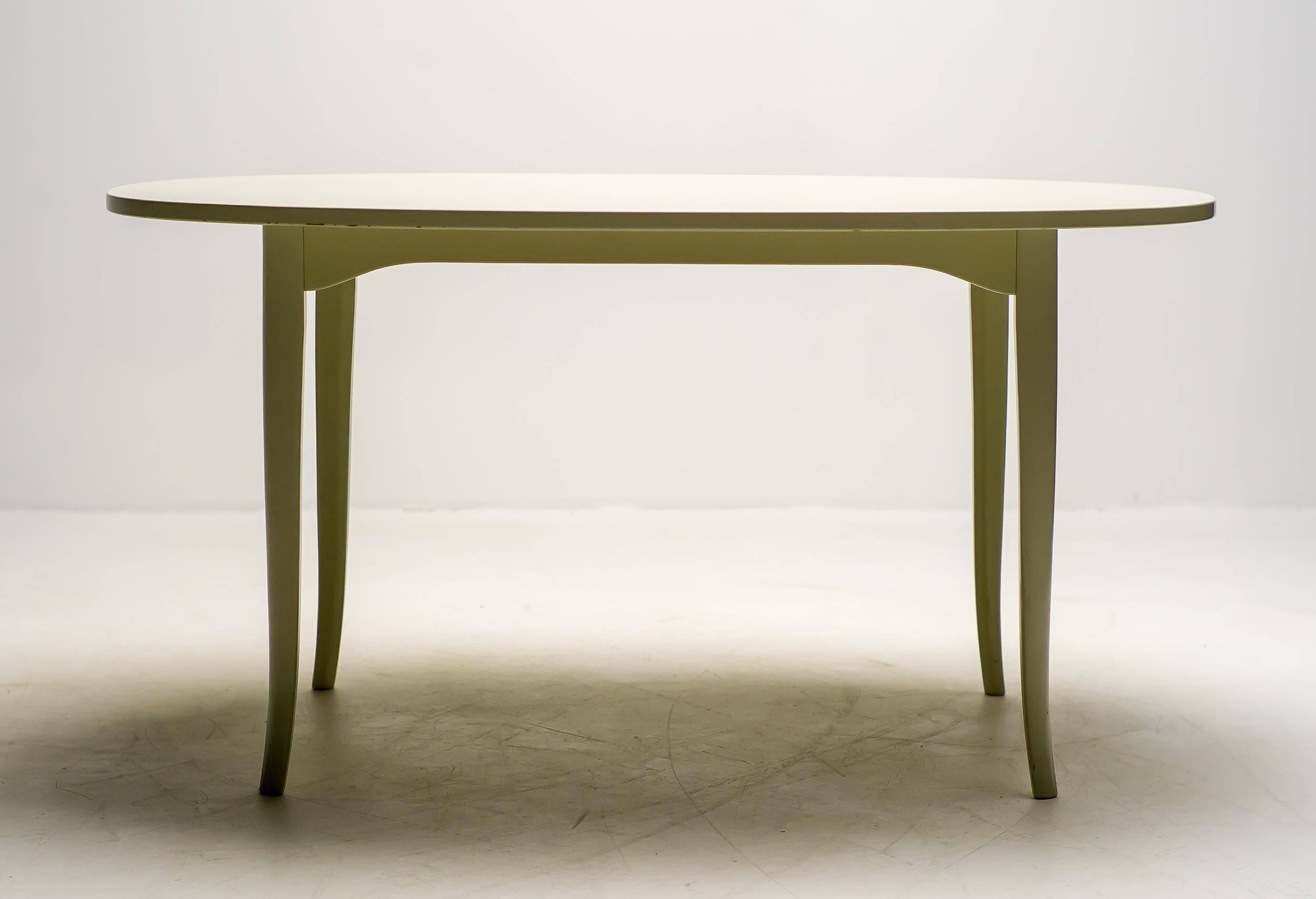 Table d'appoint blanche Carl Malmsten