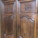 19th century Breton wardrobe in cherry, oak and chestnut