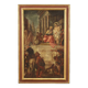 Antique painting Jesus and Herod from 17th century