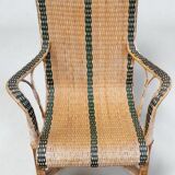 Rattan armchair, 1950s