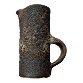 Brutalist Carafe Vase West German in Fat Lava Ceramic from the 1960s by Jopeko