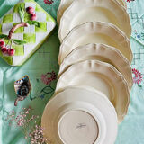 Off-white dinner plates from Sarreguemines