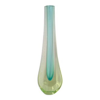 Vase soliflore en verre de Murano 1970