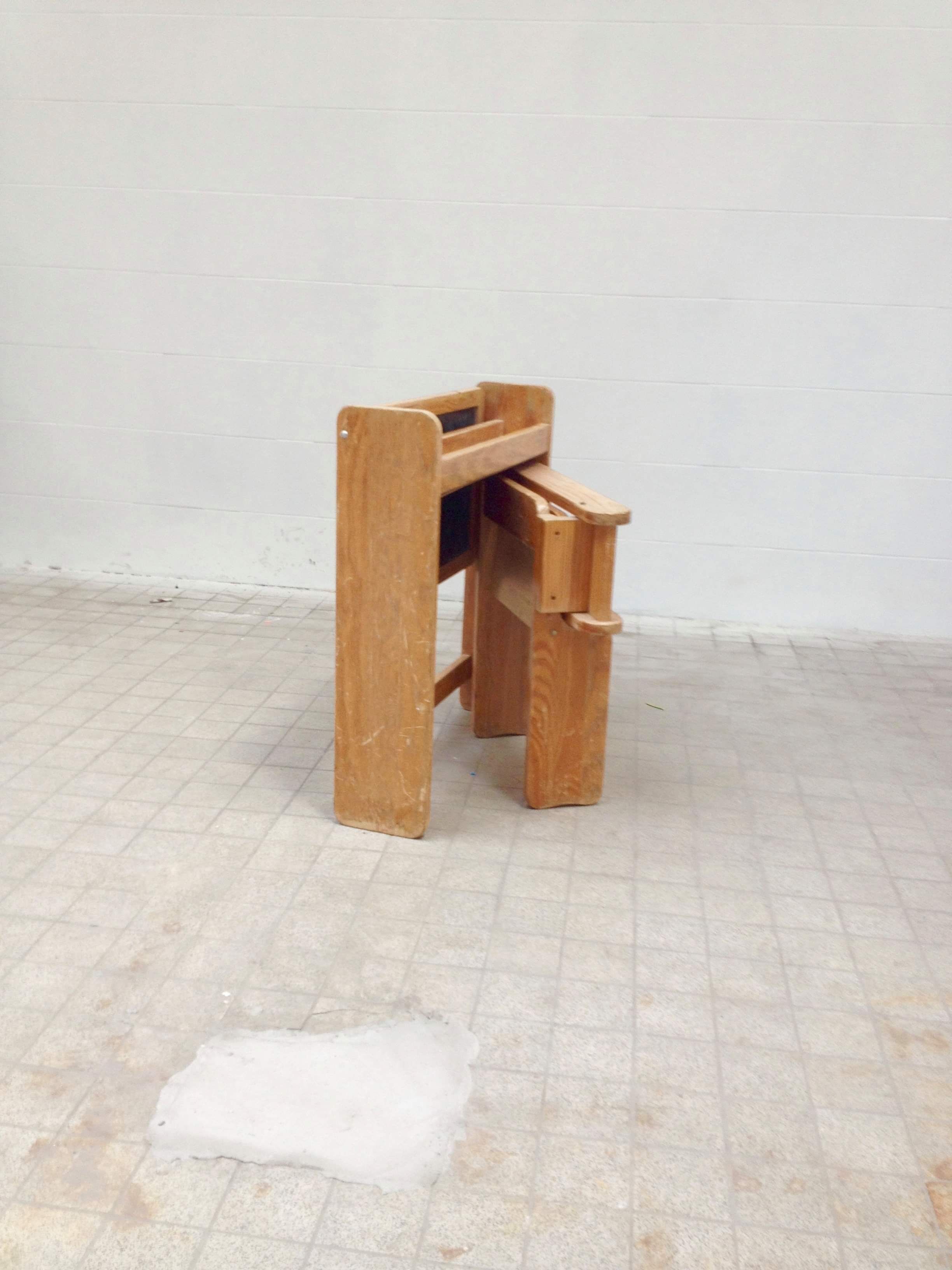 Vintage foldable child desk, year 70