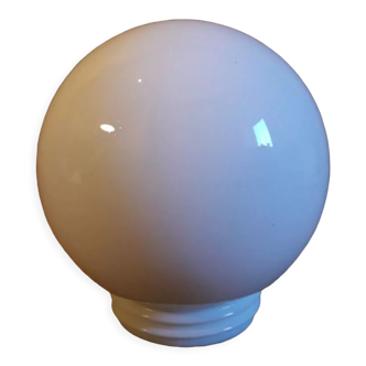 Globe 15,3cm en verre blanc