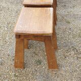 4 low stools designed from the 50s