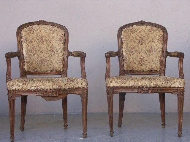 Set of 4 chairs Louis XVI style