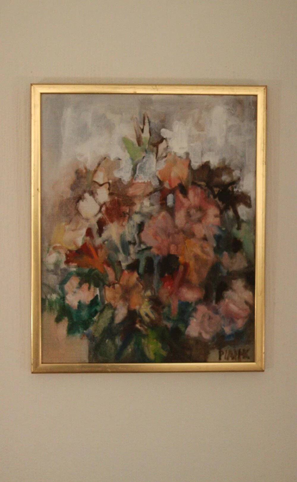Original Swedish Oil on Canvas – “Bloom” by Pia H. Campbell – Signed