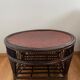 Table basse coloniale rotin et osier