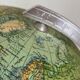 Vintage 1960 terrestrial globe JRO Verlag world map German - 35 cm