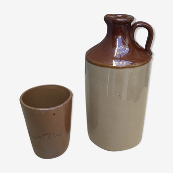 Pearson's Chesterfield sandstone pitcher and moliere Road cup