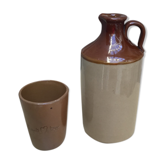 Pearson's Chesterfield sandstone pitcher and moliere Road cup