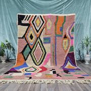 Unique Moroccan rug made of natural wool, 2.5x1.5 m.