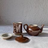 Retro brown teapot