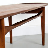 Fd503 teak coffee table by tove & edvard kindt-larsen for france & son, 1950