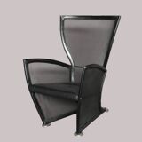 Vintage Leather Armchair by Paolo Nava, Italy, 1970s