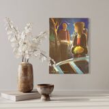 Italian signed painting from 20th century