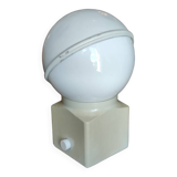 Vintage design table lamp Erco white metal