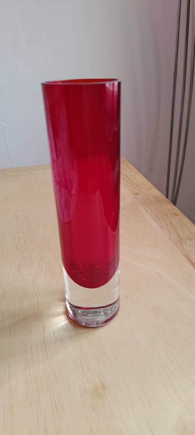 Blown glass soliflore vase