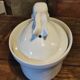 White ceramic rabbit terrine