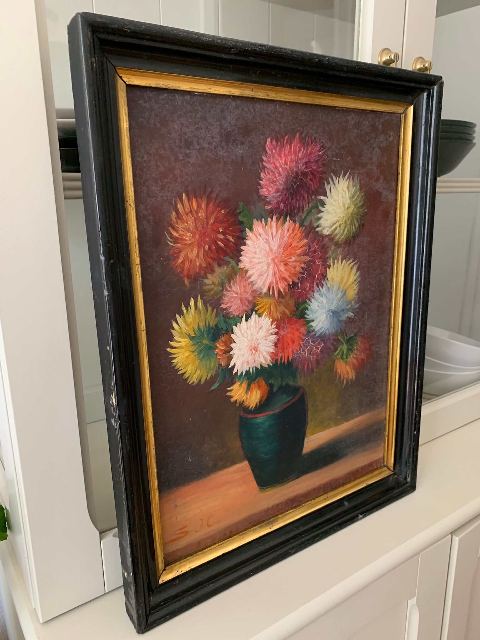 Ancient flower painting