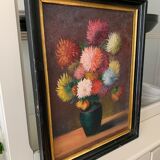 Peinture de fleurs ancienne