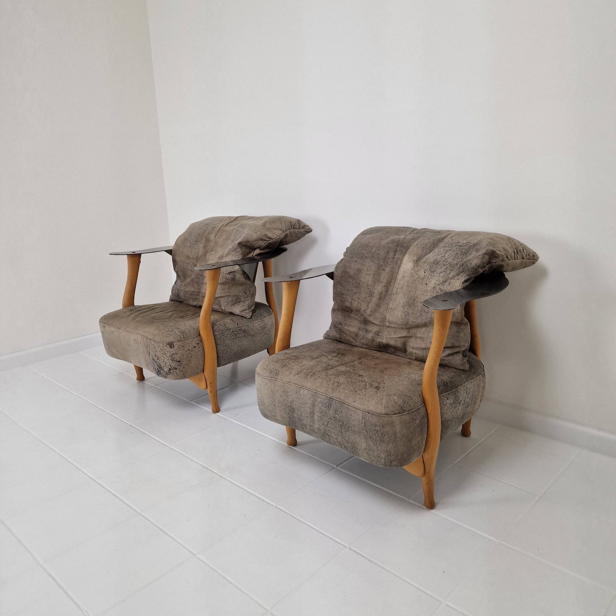 Set of 2 'Fantasy Island' Lounge Chairs by Kurt Bayer, 1980's
