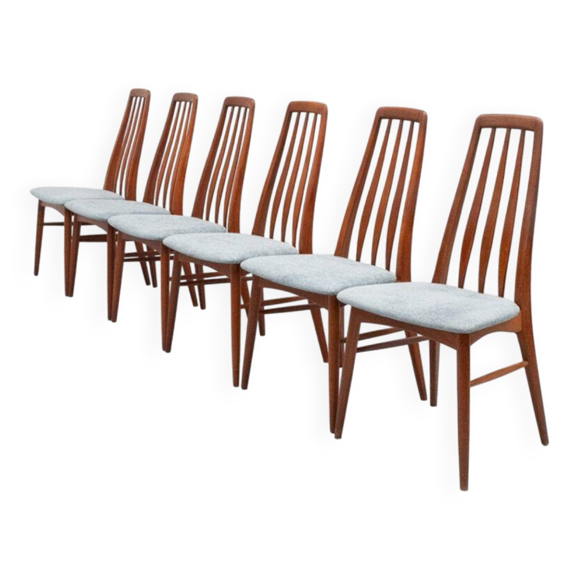 Set of 6 Niels Koefoed Eva Dining Chairs