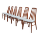 Set of 6 Niels Koefoed Eva Dining Chairs