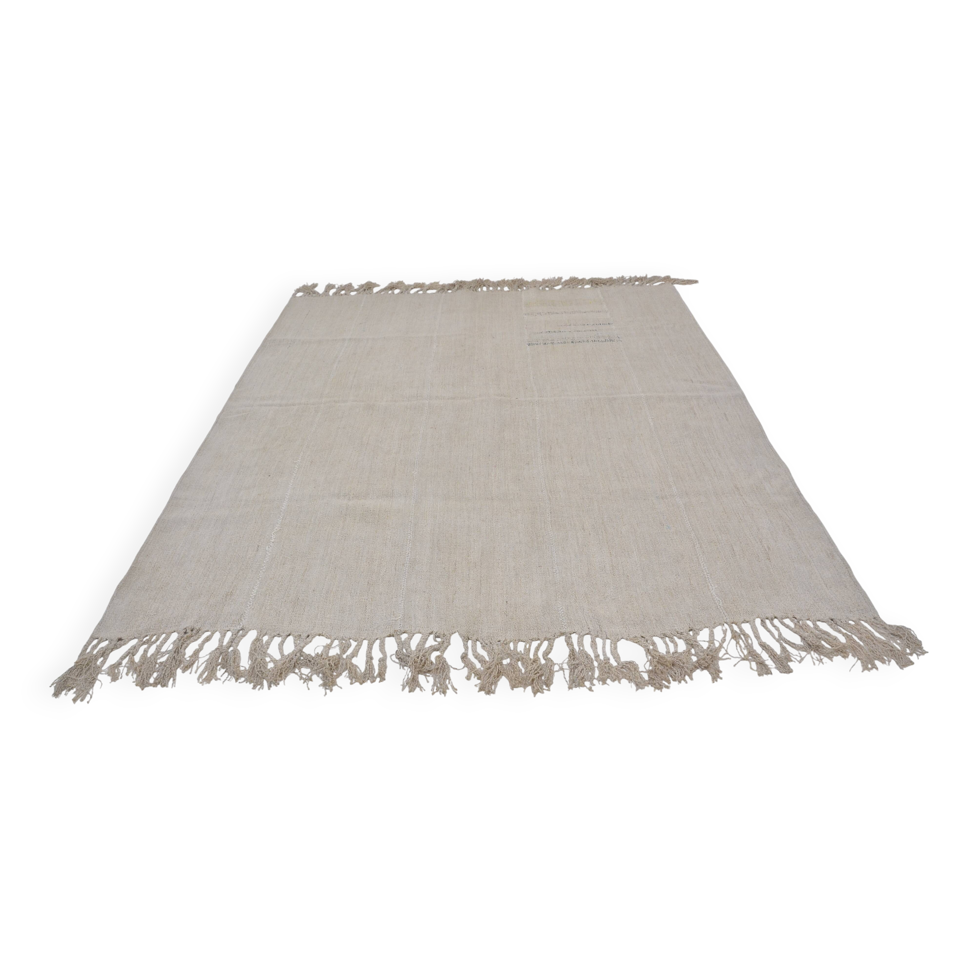 White Vintage Handmade Turkish Hemp