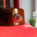 Lampadaire vintage à boules en opaline bi-colore