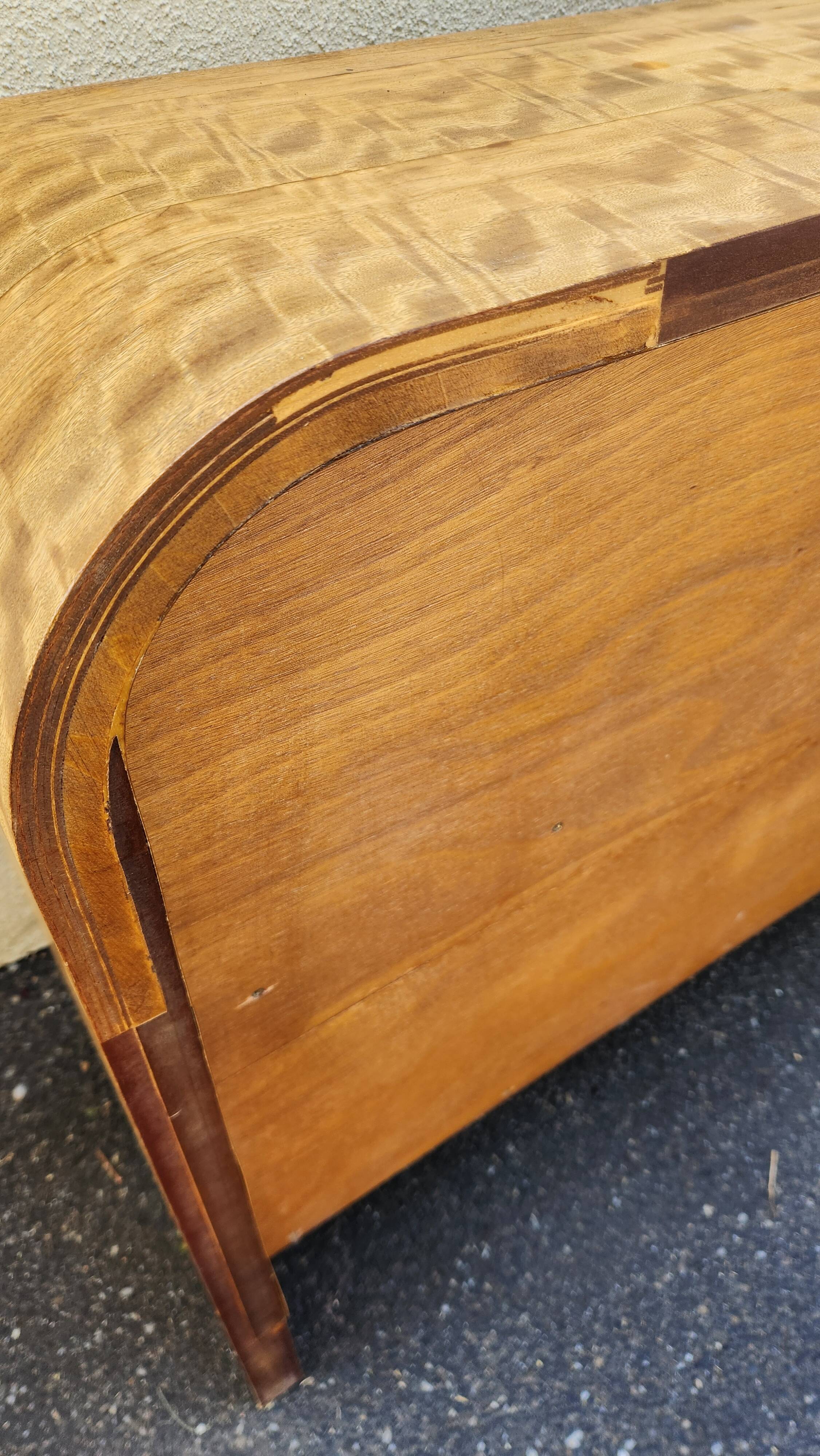 Buffet bas étagère vintage style scandinave / Art Déco