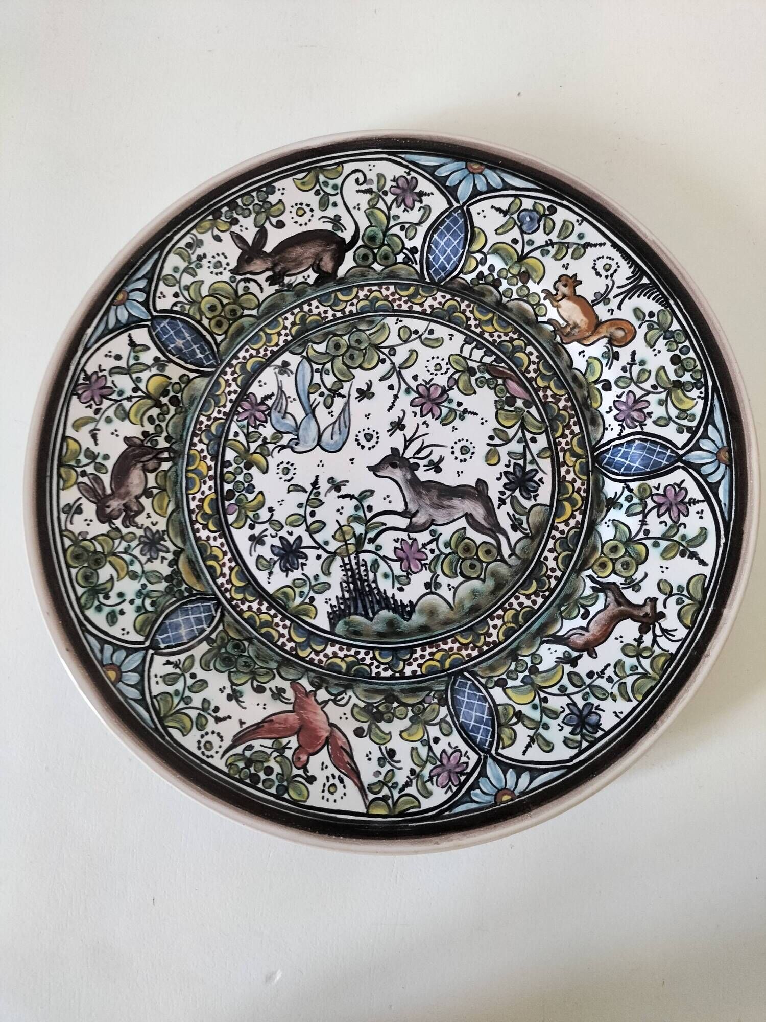 Plate São Pedro Conimbriga Portugal signed Sousa