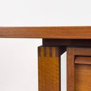 Mid-century teak desk by Svend Åge Madsen for Sigurd Hansen, 1960s.
