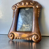 Art nouveau copper metal photo frame