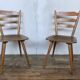 Series of 20 Scandinavian chairs or vintage wooden bistro