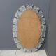 Large Oval Ice mirror by Egon Hillebrand 1970s