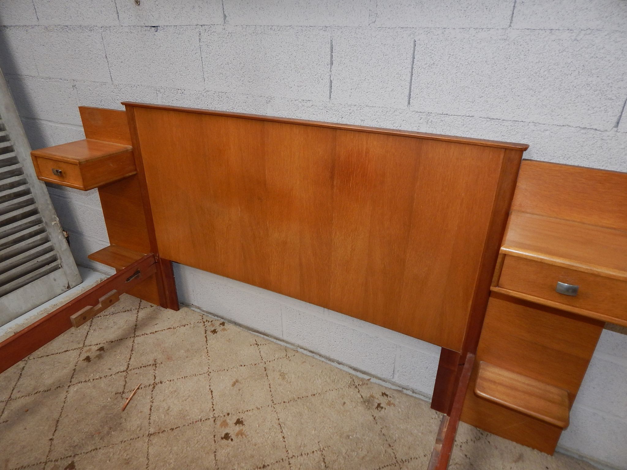 Head of bed 140 x 190 bed suspended vintage 50s